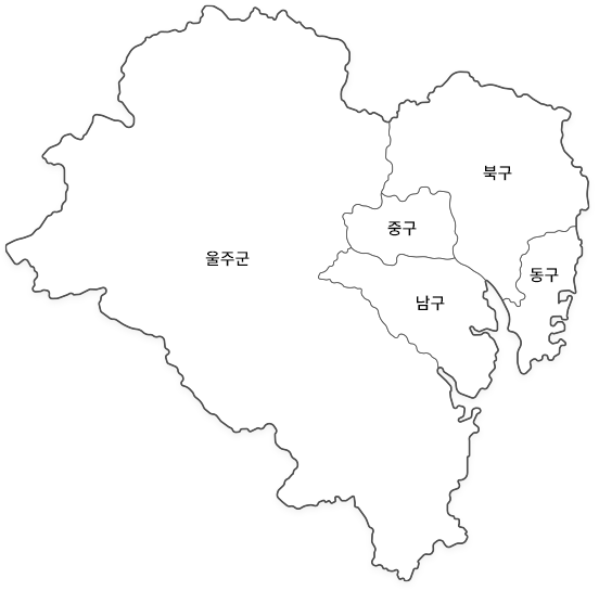 울산 구군지도